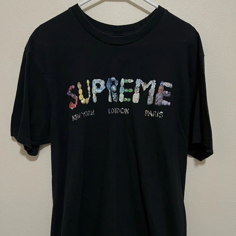 Supreme Rocks Tee Size L Black - Picture 1 of 3